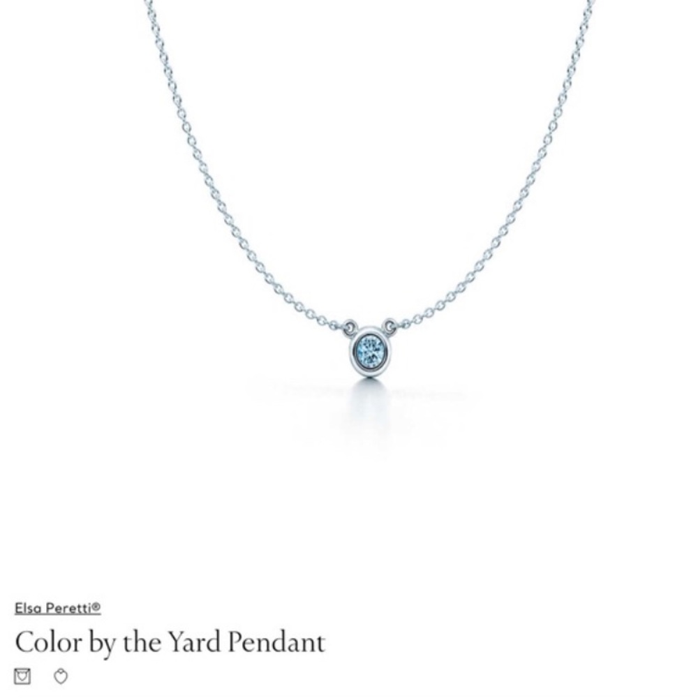 Tiffany & Co. Elsa Peretti Acquamarine Pendant